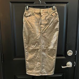 Vintage True NYC shiny skirt!